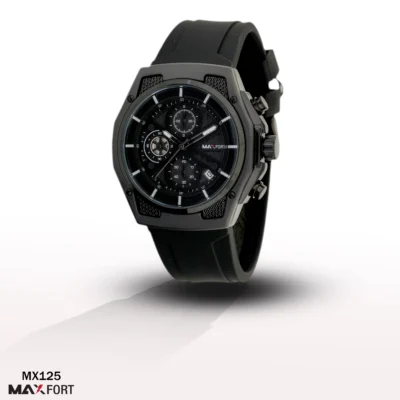 ساعت اسپرت سه موتوره مکس فورت MAXFORT مدل MX125 فول مشکی⌚✅