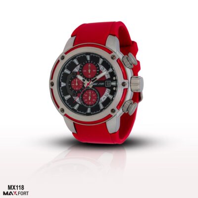 ساعت اسپرت مردانه مکس فورت MAXFORT مدل MX118 قرمز مشکی